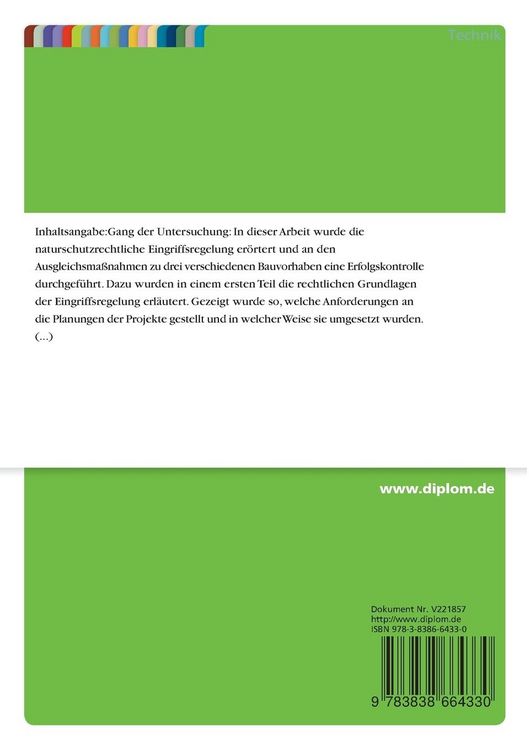 Produktbild: Naturschutzrechtliche Eingriffsregelung