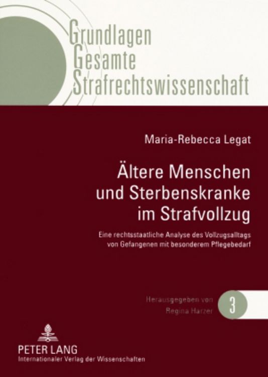 Produktbild: Aeltere Menschen und Sterbenskranke im Strafvollzug