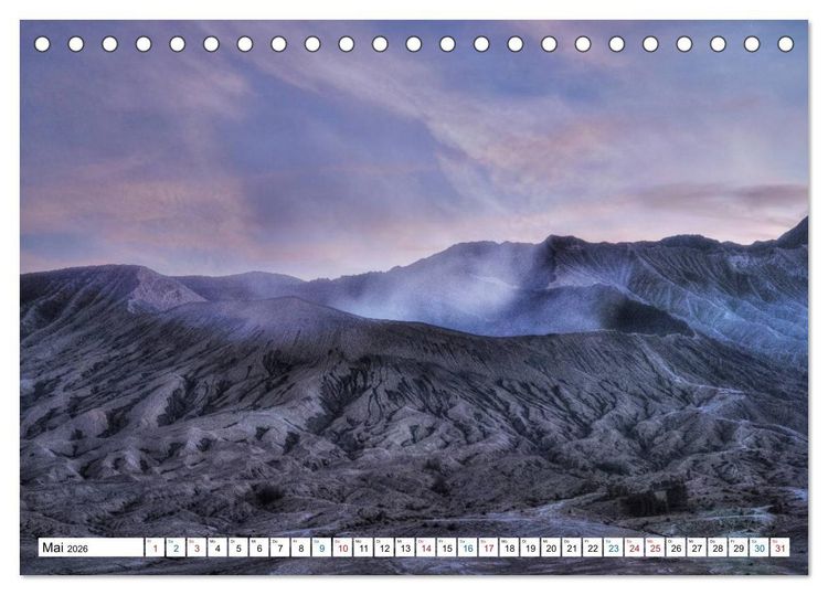 Produktbild: Java, Indonesische Insel im Feuerring (Tischkalender 2026 DIN A5 quer), CALVENDO Monatskalender