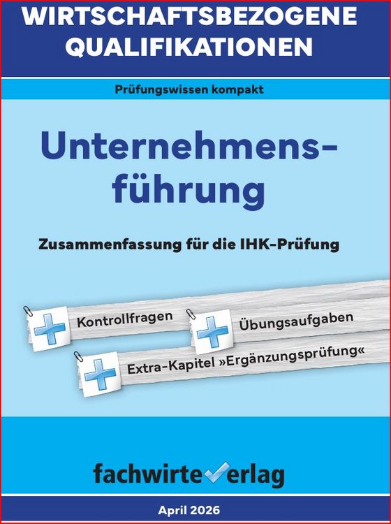 Produktbild: Wirtschaftsbezogene Qualifikationen: Unternehmensf&uuml;hrung