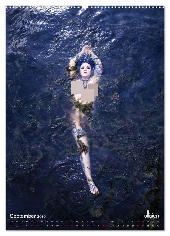 Produktbild: Akt im Wasser - sinnliche Nymphen (hochwertiger Premium Wandkalender 2026 DIN A2 hoch), Kunstdruck in Hochglanz