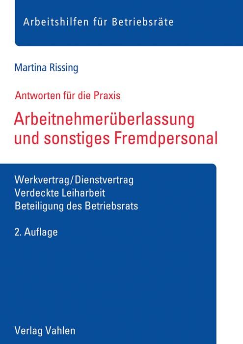 Produktbild: Arbeitnehmer&uuml;berlassung und sonstiges Fremdpersonal