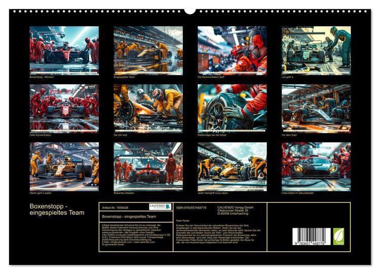 Produktbild: Boxenstopp - eingespieltes Team (hochwertiger Premium Wandkalender 2026 DIN A2 quer), Kunstdruck in Hochglanz