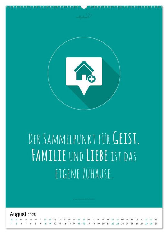 Produktbild: vollgeherzt: Der besondere Kalender f&uuml;r Bauherren mit motivierenden Hausbauzitaten (hochwertiger Premium Wandkalender 2026 DIN A2 hoch), Kunstdruck in Hochglanz