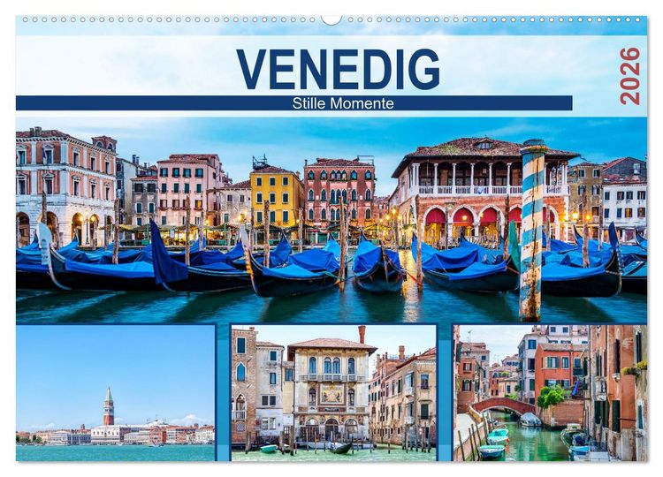 Produktbild: Venedig - Stille Momente (Wandkalender 2026 DIN A2 quer), CALVENDO Monatskalender