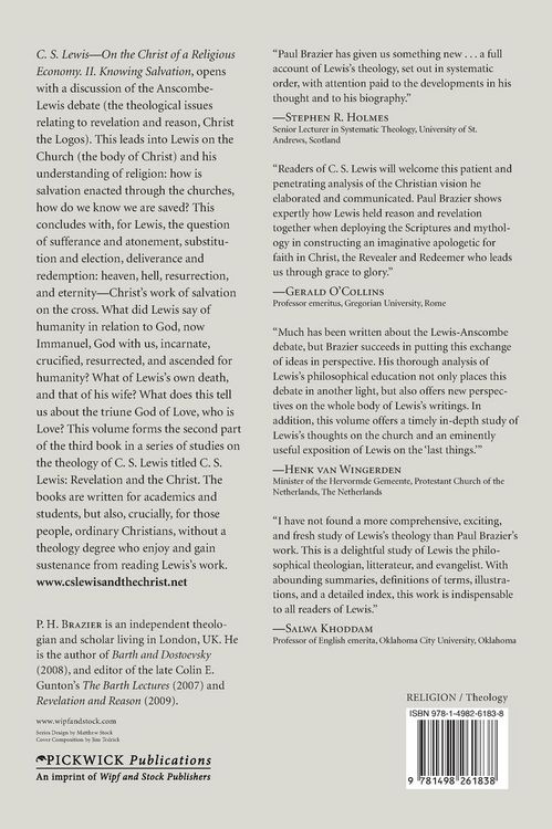Produktbild: C.S. Lewis-On the Christ of a Religious Economy, 3.2