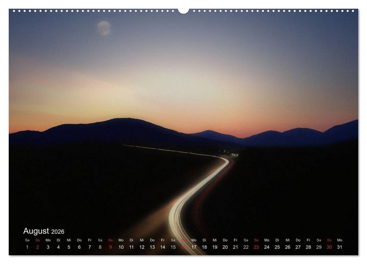 Produktbild: Mondnacht (Wandkalender 2026 DIN A2 quer), CALVENDO Monatskalender