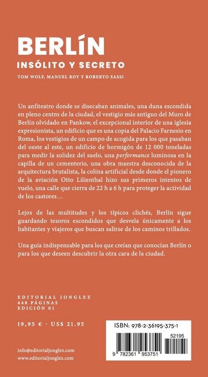 Produktbild: Berl&iacute;n ins&oacute;lito y secreto