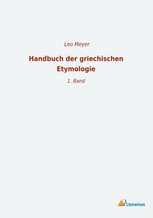 Produktbild: Handbuch der griechischen Etymologie