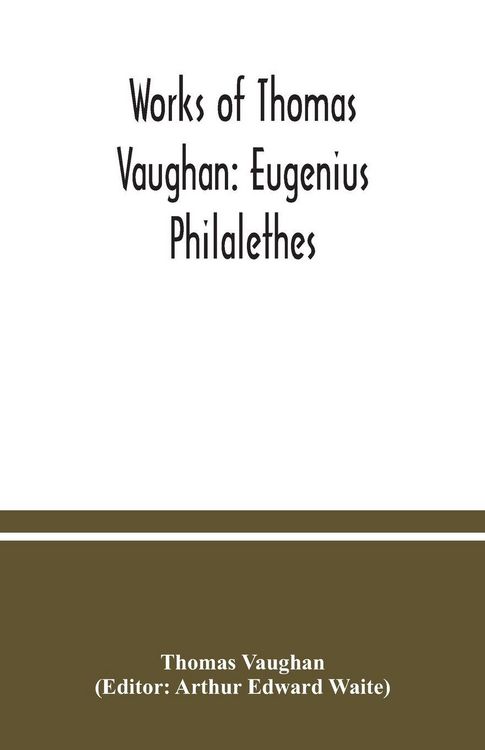 Produktbild: Works of Thomas Vaughan