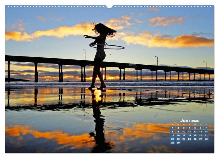 Produktbild: Hula-Hoop: Spa&szlig;, Sport und Fitness mit Hula Hoop Reifen (Wandkalender 2026 DIN A2 quer), CALVENDO Monatskalender