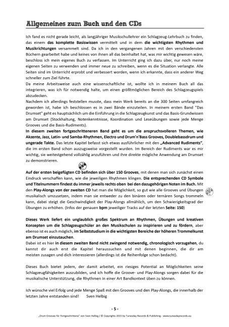 Produktbild: Drum-Grooves f&uuml;r Fortgeschrittene, m. 2 Audio-CDs