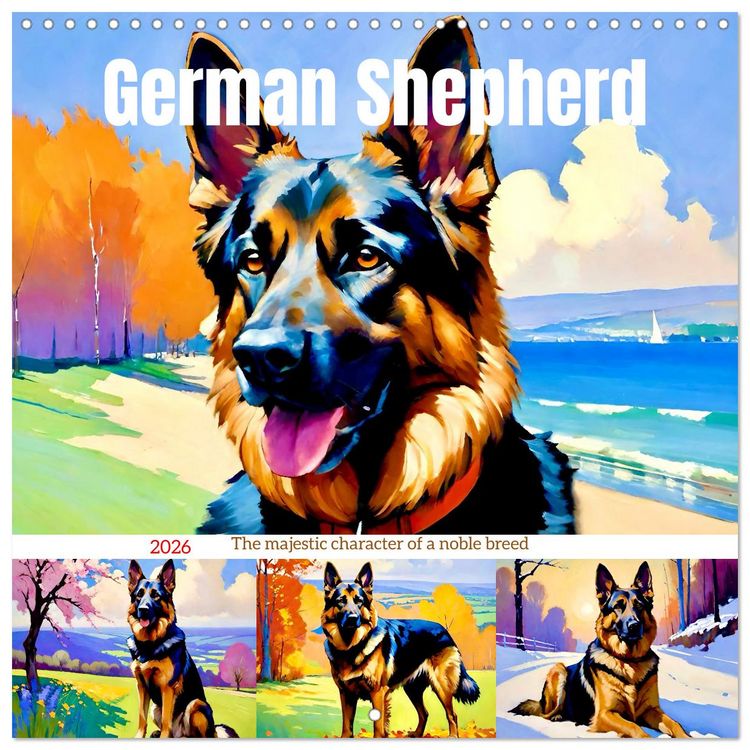 Produktbild: German Shepherd. The majestic character of a noble breed (Wall Calendar 2026 12 &times; 12 Inch) CALVENDO 12 Month Wall Calendar