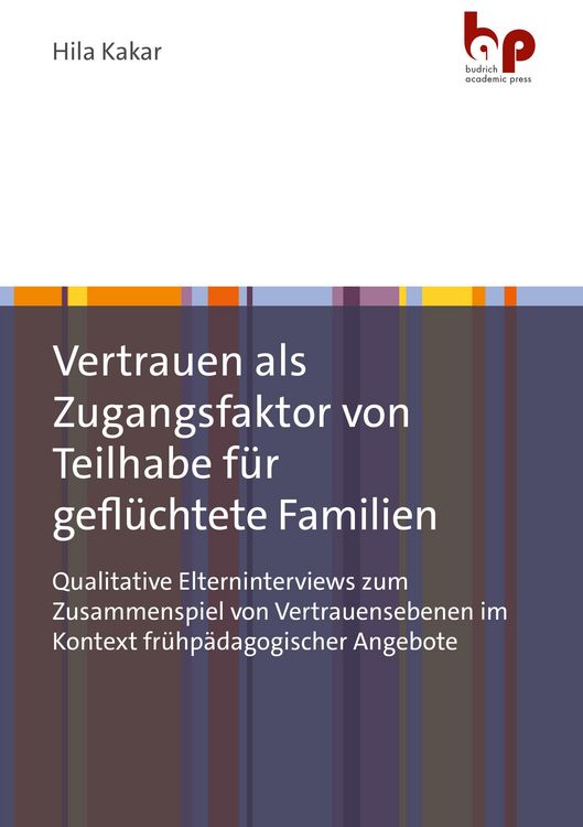 Produktbild: Vertrauen als Zugangsfaktor von Teilhabe f&uuml;r gefl&uuml;chtete Familien