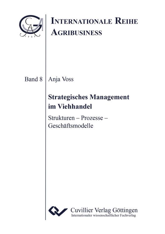 Produktbild: Strategisches Management im Viehhandel. Strukturen - Prozesse - Gesch&auml;ftsmodelle