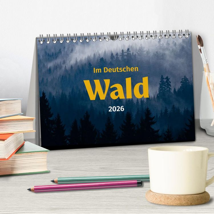 Produktbild: Im Deutschen Wald (Tischkalender 2026 DIN A5 quer), CALVENDO Monatskalender