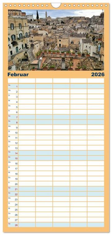 Produktbild: Familienplaner 2026 - Apulien ... der S&uuml;den Italiens mit 5 Spalten (Wandkalender, 21 x 45 cm) CALVENDO