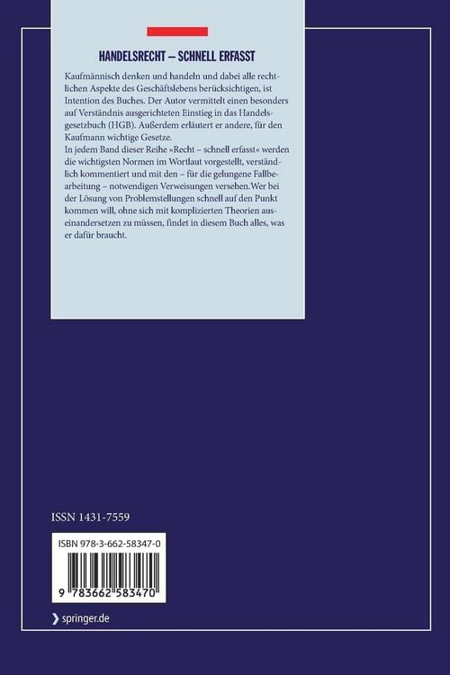 Produktbild: Handelsrecht - Schnell erfasst