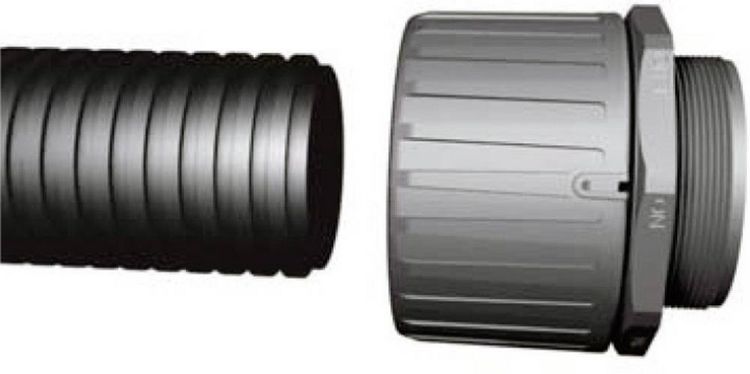 Produktbild: HellermannTyton 166-22202 HG16-90-M16 Schlauchverschraubung Schwarz M16 11.80mm 1St.