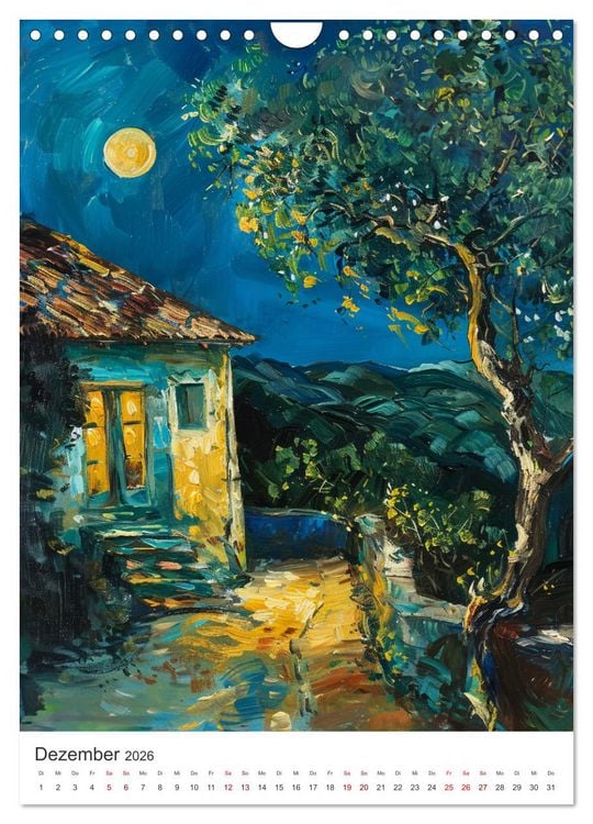 Produktbild: Poesie des Lichts - impressionistisches S&uuml;dfrankreich (Wandkalender 2026 DIN A4 hoch), CALVENDO Monatskalender