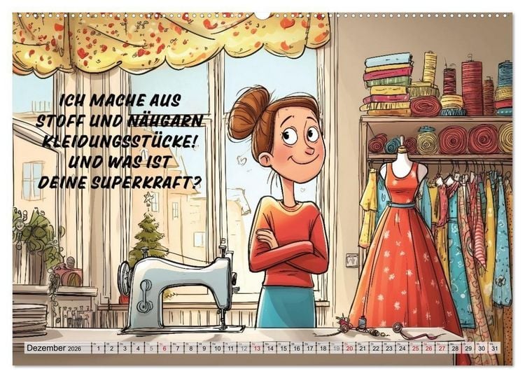 Produktbild: Fr&ouml;hlich eingef&auml;delt (hochwertiger Premium Wandkalender 2026 DIN A2 quer), Kunstdruck in Hochglanz