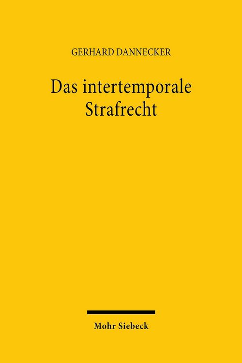 Produktbild: Das intertemporale Strafrecht