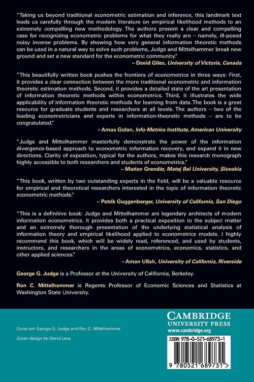 Produktbild: An Information Theoretic Approach to Econometrics