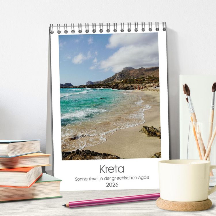 Produktbild: Kreta (Tischkalender 2026 DIN A5 hoch), CALVENDO Monatskalender