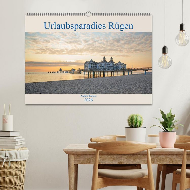 Produktbild: Urlaubsparadies R&uuml;gen (Wandkalender 2026 DIN A2 quer), CALVENDO Monatskalender