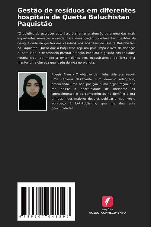Produktbild: Gest&atilde;o de res&iacute;duos em diferentes hospitais de Quetta Baluchistan Paquist&atilde;o