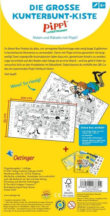 Produktbild: Pippi Langstrumpf. Die gro&szlig;e Kunterbunt-Kiste