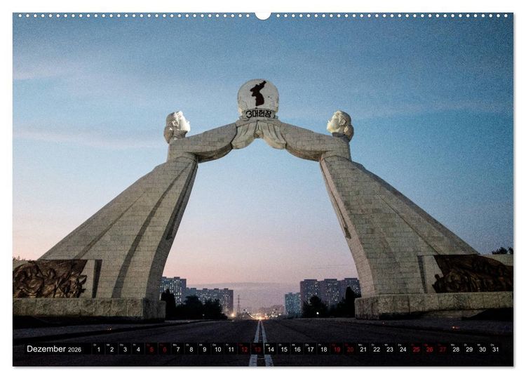 Produktbild: BILDER AUS NORDKOREA (Wandkalender 2026 DIN A2 quer), CALVENDO Monatskalender