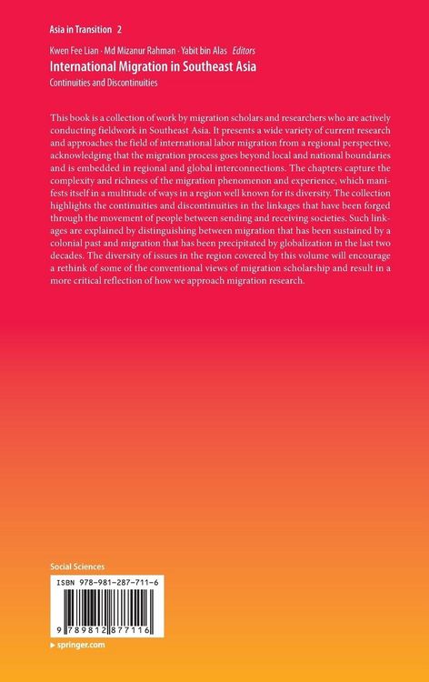 Produktbild: International Migration in Southeast Asia