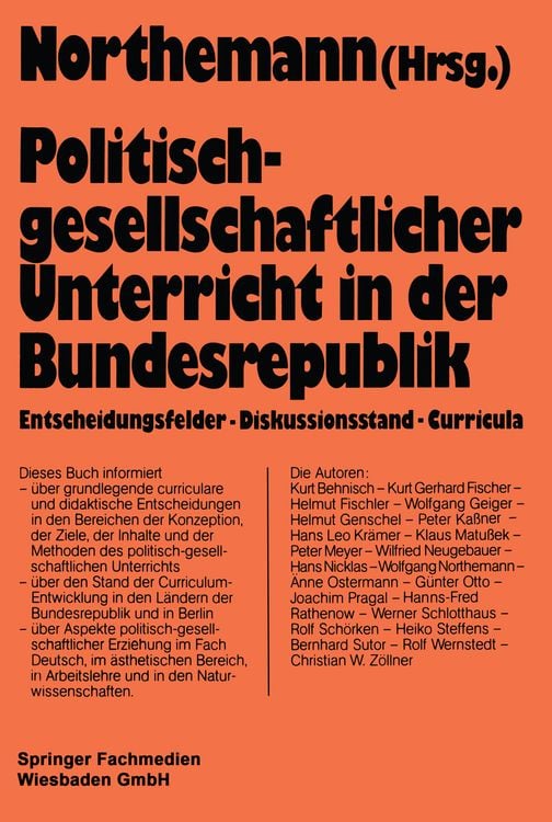 Produktbild: Politisch-gesellschaftlicher Unterricht in der Bundesrepublik