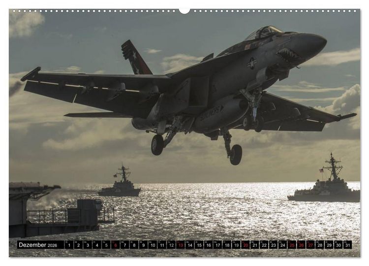 Produktbild: Kriegstechnik. Kampfjet-Impressionen (hochwertiger Premium Wandkalender 2026 DIN A2 quer), Kunstdruck in Hochglanz