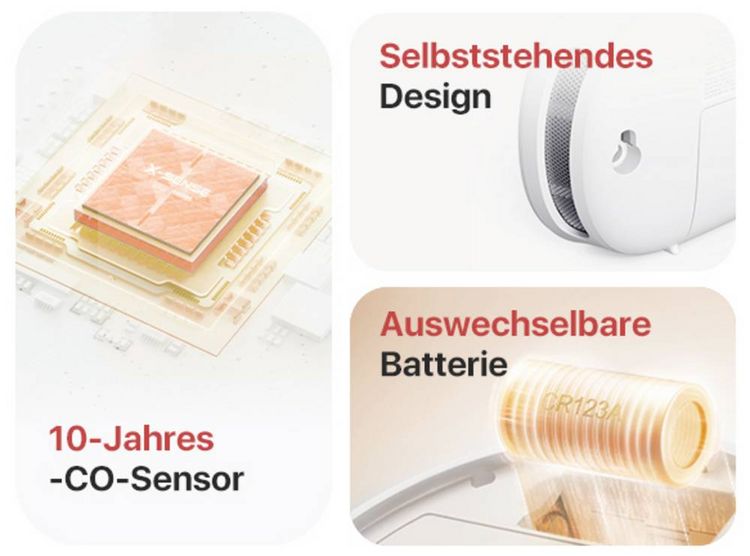 Produktbild: X-Sense XC0C-MR Kohlenmonoxid-Melder detektiert Kohlenmonoxid