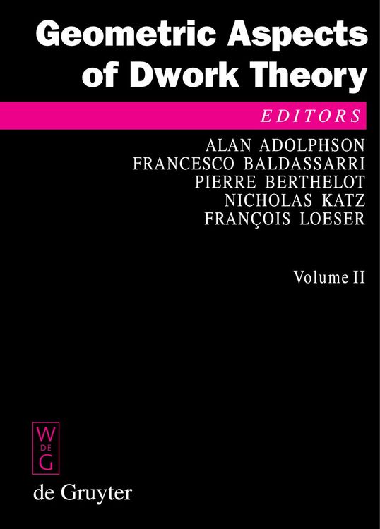 Produktbild: Geometric Aspects of Dwork Theory