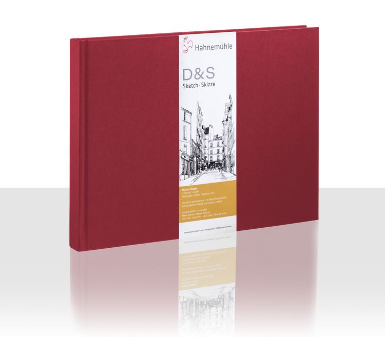 Produktbild: Hahnem&uuml;hle Papier Skizzenbuch D&S, DIN A 5 Querformat, 140 g/m&sup2;