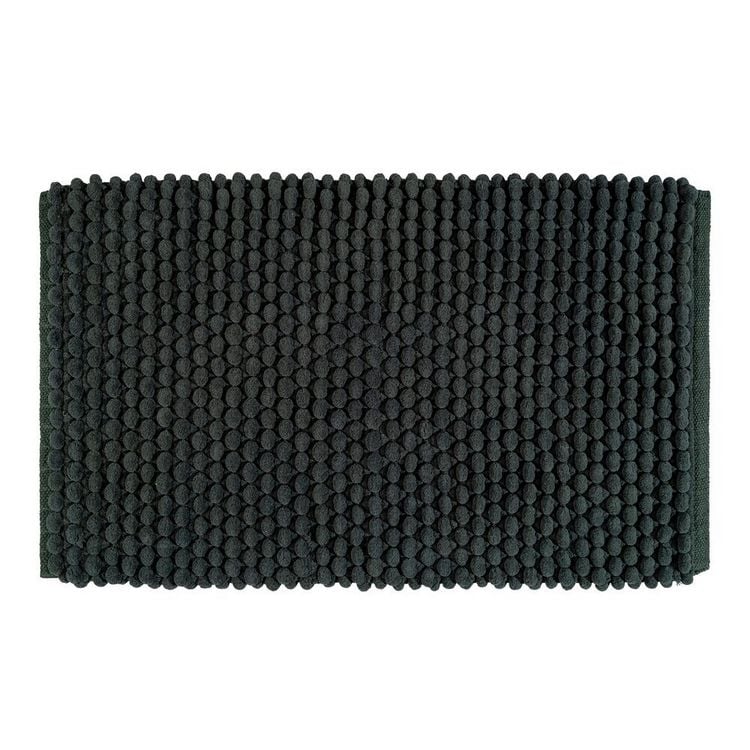 Produktbild: Badteppich Mod. Solivo Dunkelgr&uuml;n, 50 x 80 cm, rutschfest und waschbar bis 30 &deg;C