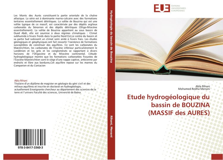 Produktbild: Etude hydrog&eacute;ologique du bassin de BOUZINA (MASSIF des AURES)
