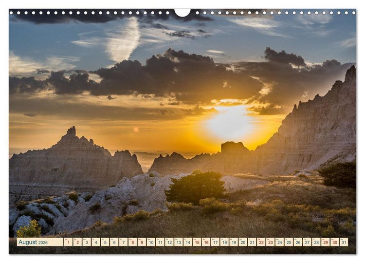 Produktbild: Wyoming, South Dakota Colorado (Wandkalender 2026 DIN A3 quer), CALVENDO Monatskalender