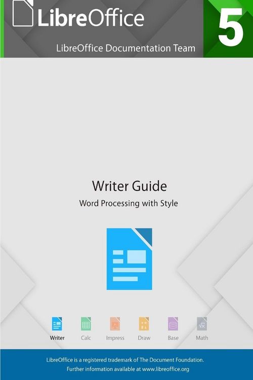 Produktbild: LibreOffice 5.4 Writer Guide