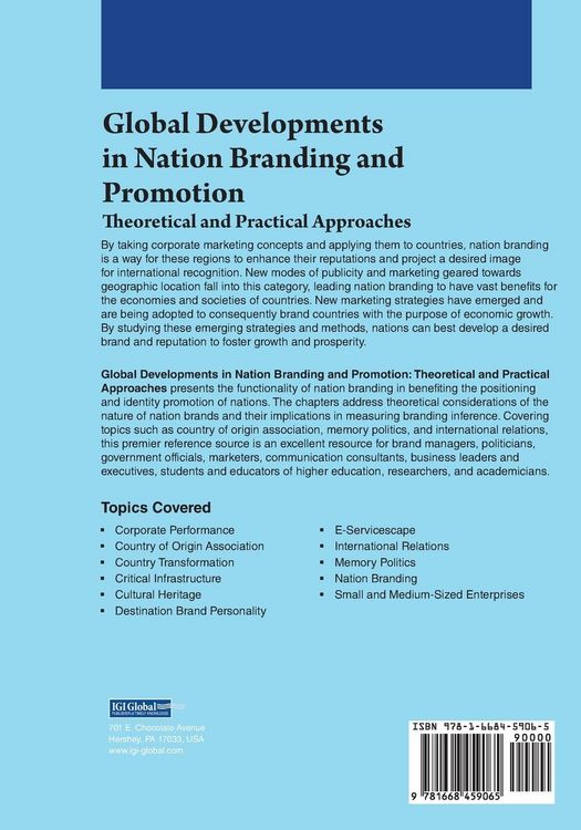 Produktbild: Global Developments in Nation Branding and Promotion