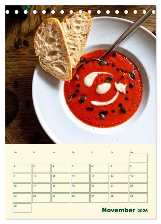Produktbild: Vegetarische Vier Jahreszeiten (Tischkalender 2026 DIN A5 hoch), CALVENDO Monatskalender