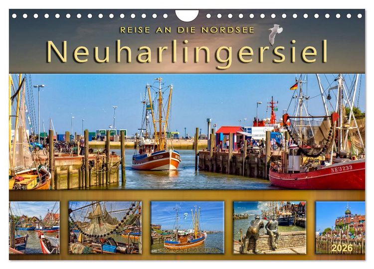 Produktbild: Reise an die Nordsee - Neuharlingersiel (Wandkalender 2026 DIN A4 quer), CALVENDO Monatskalender