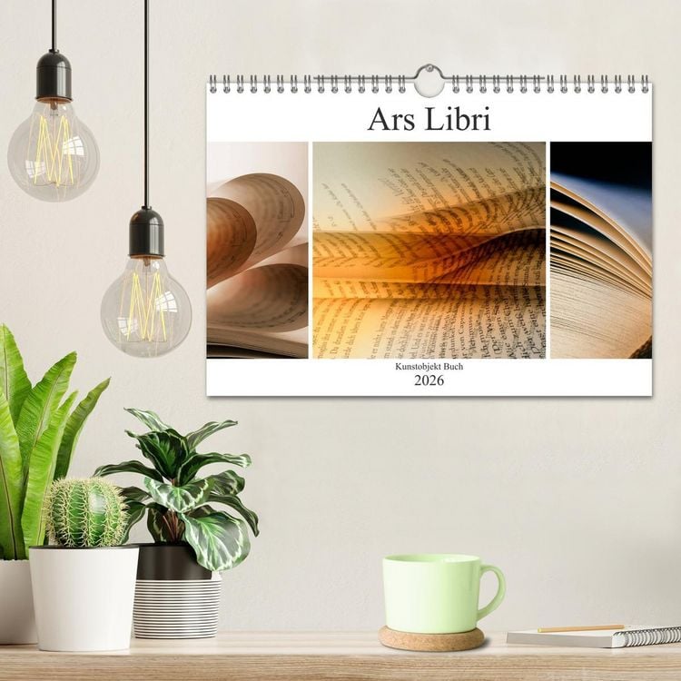 Produktbild: Ars Libri - Kunstwerk Buch (Wandkalender 2026 DIN A4 quer), CALVENDO Monatskalender