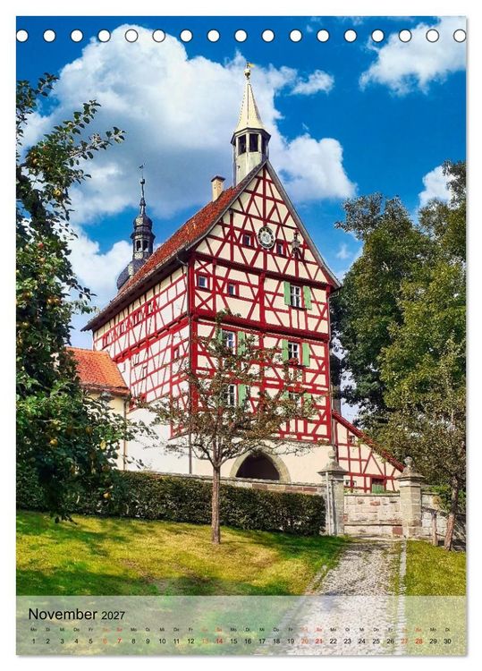 Produktbild: Romantisches Franken (Tischkalender 2027 DIN A5 hoch), CALVENDO Monatskalender