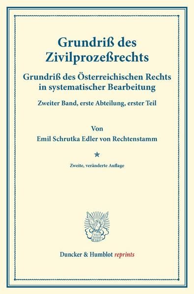 Produktbild: Grundri&szlig; des Zivilproze&szlig;rechts.
