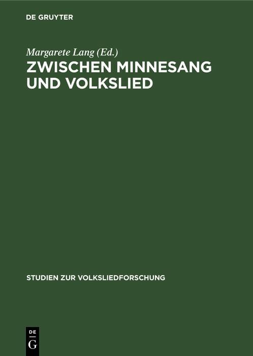 Produktbild: Zwischen Minnesang und Volkslied