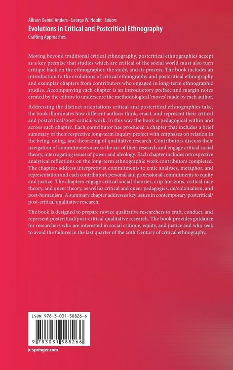 Produktbild: Evolutions in Critical and Postcritical Ethnography